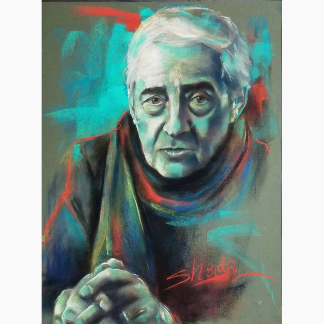 مرد و شال سرخ